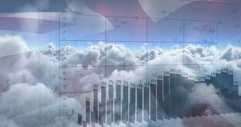Data Analytics on Cloud with UK Flag Symbolism - Download Free Stock Images Pikwizard.com