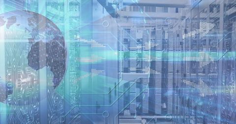 Futuristic Global Networking with Digital Interfaces - Download Free Stock Images Pikwizard.com