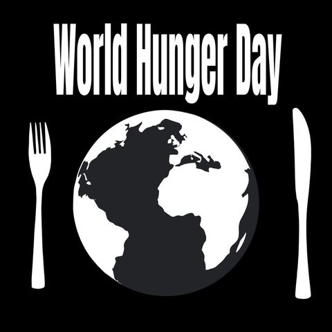 World Hunger Day Illustration with Earth and Utensils - Download Free Stock Templates Pikwizard.com