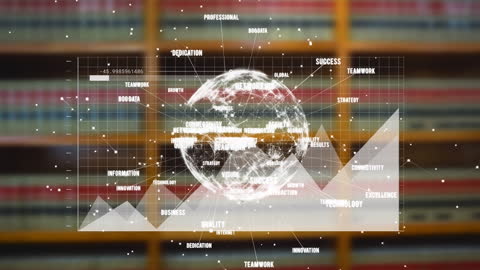 Digital Globe Integration with Data Analytics Background