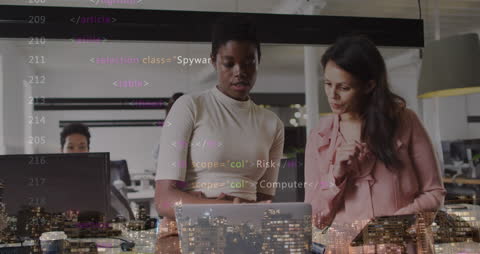 Digital Coding Enterprise with Multiethnic Professional Team