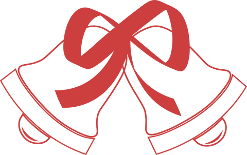 Red Bells with Ribbon Silhouette on Transparent Background - Download Free Stock Videos Pikwizard.com