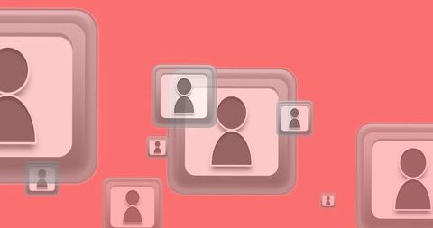 abstract icons representing digital network connections - Download Free Stock Images Pikwizard.com