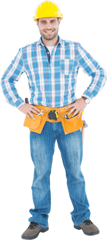 Confident Repairman in Transparent Background - Download Free Stock Videos Pikwizard.com