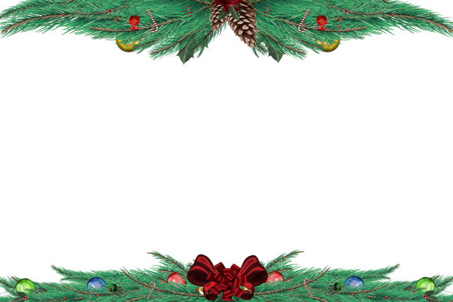 Transparent Fir Branch Frame with Festive Decorations for Holiday Designs - Download Free Stock Videos Pikwizard.com