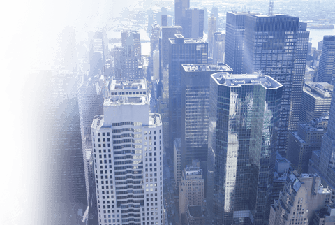 transparent dreamy cityscape with elevating skyscrapers - Download Free Stock Videos Pikwizard.com