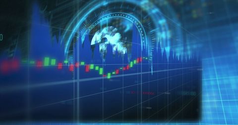Digital Finance Data Processing with Euro Symbol - Download Free Stock Images Pikwizard.com