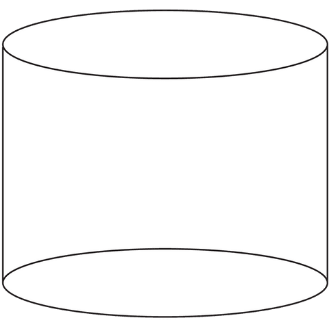 Transparent white cylinder illustration with copy space