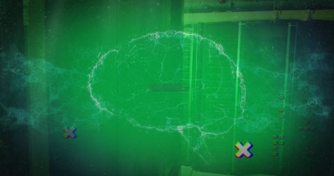 Digital Brain Hologram Overlaying a Server Room - Download Free Stock Images Pikwizard.com
