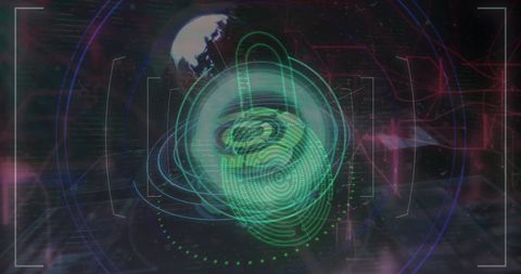 Futuristic Digital Data Scanning and Processing Visualization - Download Free Stock Images Pikwizard.com