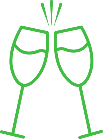 Two Transparent Wine Glasses Clinking with Cheers Sign - Download Free Stock Videos Pikwizard.com