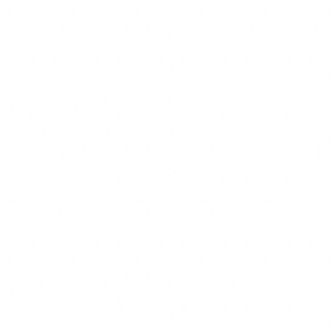 White bowls and stars transparent pattern on vector background