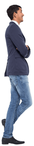 Smiling Young Businessman in Suit with Casual Jeans Transparent - Download Free Stock Videos Pikwizard.com
