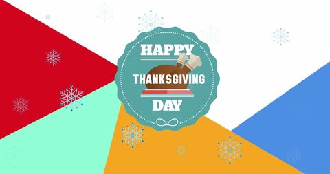Colorful Thanksgiving Background with Happy Message - Download Free Stock Images Pikwizard.com