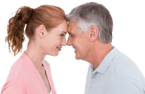 Transparent Happy Couple Leaning Heads Together - Download Free Stock Videos Pikwizard.com