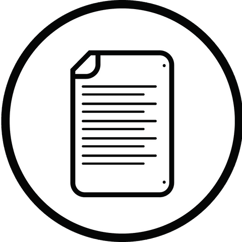 circular document icon on transparent background in digital design - Download Free Stock Videos Pikwizard.com