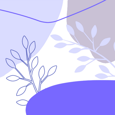 abstract blue plant pattern with organic shapes on transparent background - Download Free Stock Videos Pikwizard.com