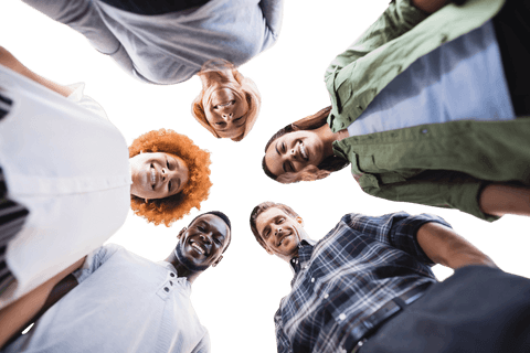 diverse group standing in circle with transparent background - Download Free Stock Videos Pikwizard.com