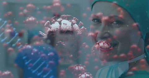 Cheerful Surgeon Confronting Health Innovations and Viral Challenges