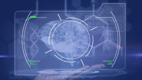 Digital Interface with Scanning Hologram of Human Brain