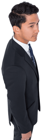 Transparent Professional Asian Businessman Looking Confidently Ahead - Download Free Stock Videos Pikwizard.com