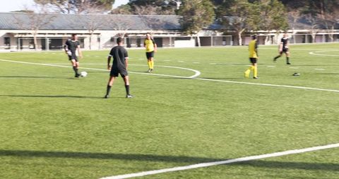 Soccer Training Focusing on Teamwork and Strategy on Field