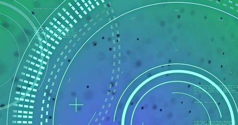 Futuristic Digital Interface with Geometric Patterns and Circular Elements - Download Free Stock Images Pikwizard.com