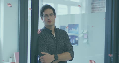 Businessman in Office Contemplating Data Insights