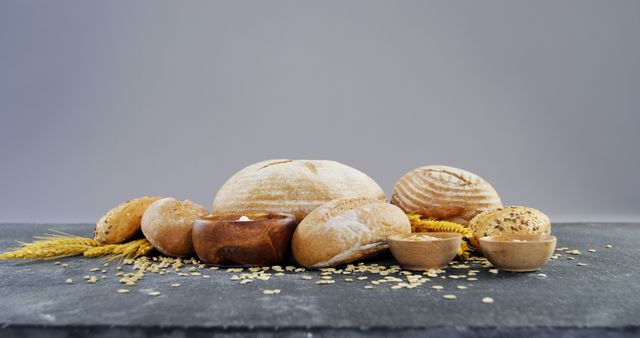 Variety of Freshly Baked Artisan Breads - Download Free Stock Images Pikwizard.com