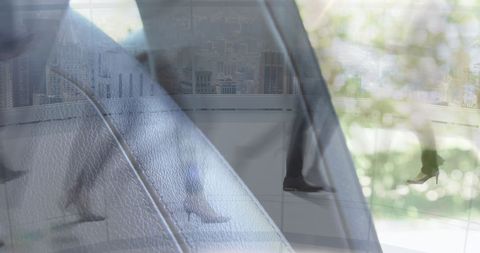 Double Exposure of Corporate Lifestyle and Urban Journeys