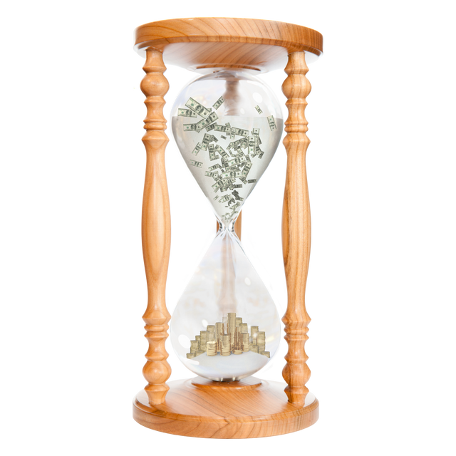 Transparent Hourglass with Falling Currency Symbols Money and Time Concept - Download Free Stock Videos Pikwizard.com