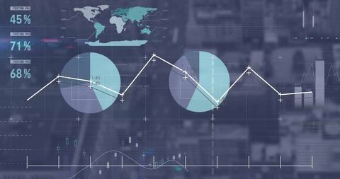 Digital Data Processing Diagrams Overlaying Cityscape - Download Free Stock Images Pikwizard.com