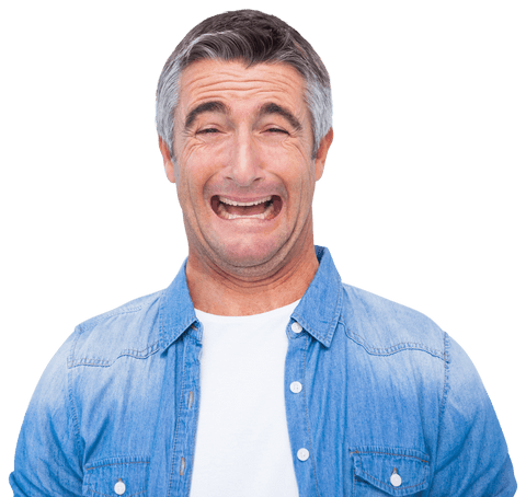 Transparent Background Desperate Mature Man Expressing Frustration - Download Free Stock Videos Pikwizard.com