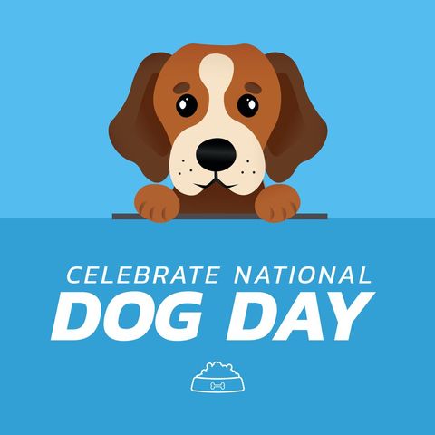 national dog day celebration illustration with cute puppy - Download Free Stock Templates Pikwizard.com