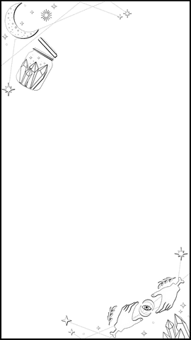 Transparent Celestial Frame with Mystic Motifs - Download Free Stock Videos Pikwizard.com