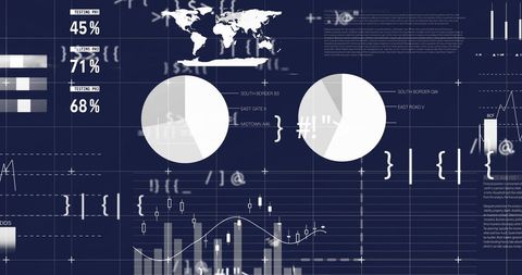 Global Financial Data Analysis with Graphics and Charts - Download Free Stock Images Pikwizard.com