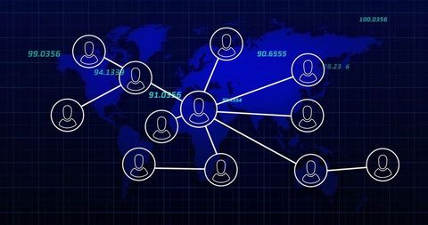 Global Network Connections with Abstract Data Visualization