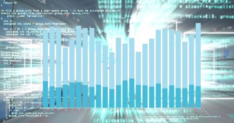 Data Visualization with Code and Dynamic Light Effects - Download Free Stock Images Pikwizard.com