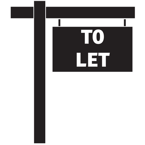 Digital Transparent Sign with 'To Let' Text - Download Free Stock Videos Pikwizard.com