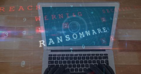 Cybersecurity Alert: Hands Engaging to Combat Ransomware - Download Free Stock Images Pikwizard.com
