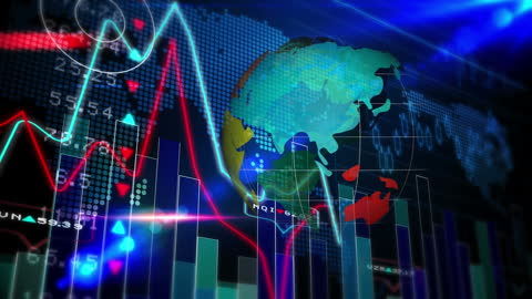 Global Financial Data Analytics with Digital World Map