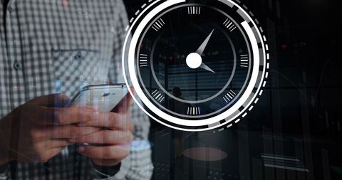 Digital Interface with Businessman on Smartphone - Download Free Stock Images Pikwizard.com