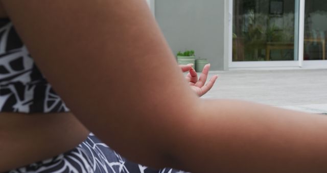 Woman Practicing Yoga and Meditation Outdoors - Download Free Stock Images Pikwizard.com