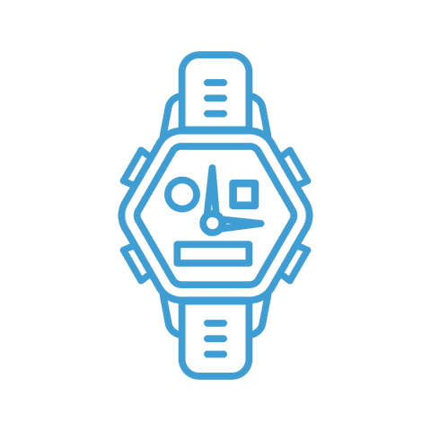 blue transparent digital watch illustration - Download Free Stock Videos Pikwizard.com