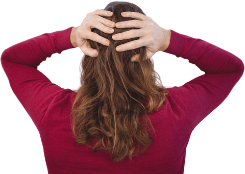 transparent rear view of person relaxing with hands behind head - Download Free Stock Videos Pikwizard.com
