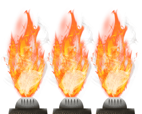 transparent flames on gas burner on white background - Download Free Stock Videos Pikwizard.com
