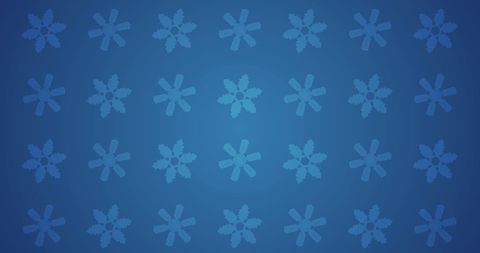 Snowflake Pattern on Blue Background for Winter Design