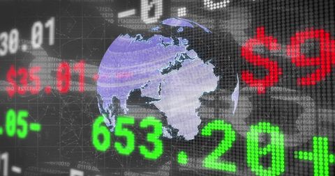 Digital Technology and Global Stock Market Analysis Interface - Download Free Stock Images Pikwizard.com