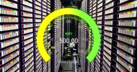 high-speed wifi in data server room - Download Free Stock Images Pikwizard.com