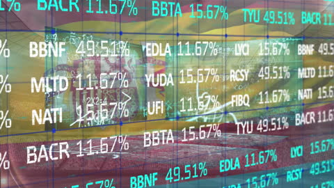 Animated Financial Data Over Strategic Business Meetings